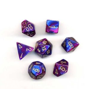 Scarab Polyhedral Royal Blue/gold 7-Die Set